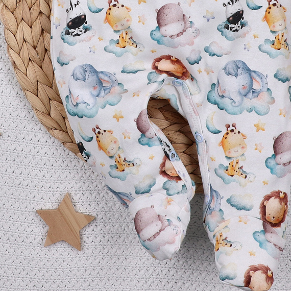 ABN-5607 Śpiochy niemowlęce Little Dreamers Nini z bawełny organicznej – bezniklowe napy, hipoalergiczne, polska produkcja