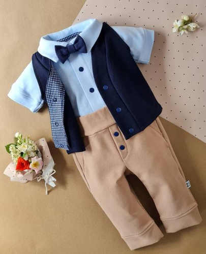 0410/latte Little Gentleman Spodnie Marija - latte