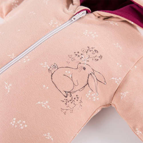 Bloom Pajac dresowy z kapturem Eevi - beżowy