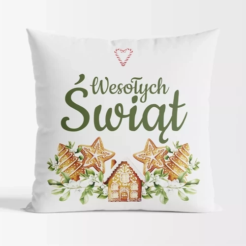 TBN016 Pierniki Poduszka świąteczna Markizeta biały