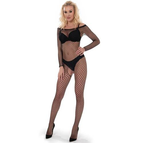 BDS006 Body typu bodystocking Sesto Senso czarny