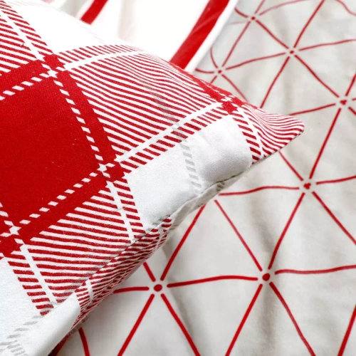 Pościel flanelowa Darymex 31520/1 kratka 100% bawełna 160 g/m²