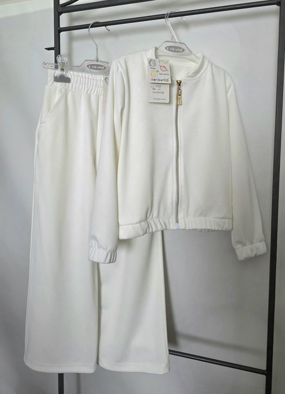 Bluza Cord Bambarillo ecru baby cord z kieszeniami