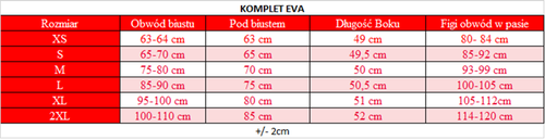 Eva Komplet damska DKaren - czarna 
