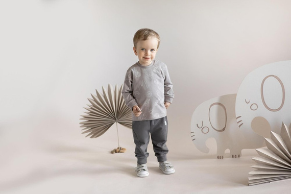 Slow Life Bluzka z długim rękawem Pinokio - beż druk