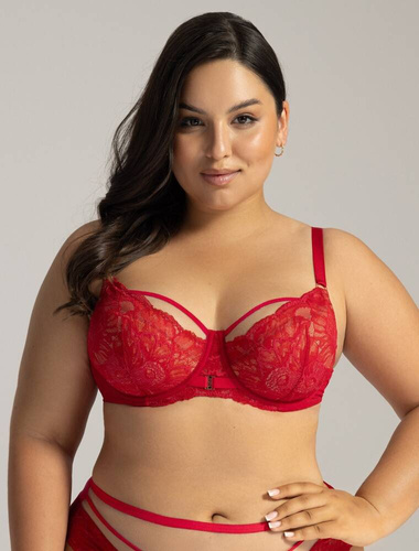 2157 Półusztywniany Biustonosz Maxi Ava czerwony