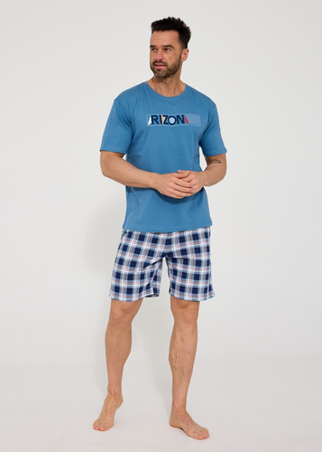 	Piżama męska Cornette Arizona 326/204 z bawełny, T-shirt i krótkie spodenki