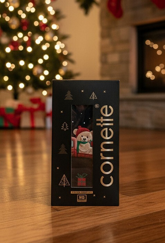 914/01 Cornette komplet męski Świąteczny Gift – bokserki i skarpety, bawełniane