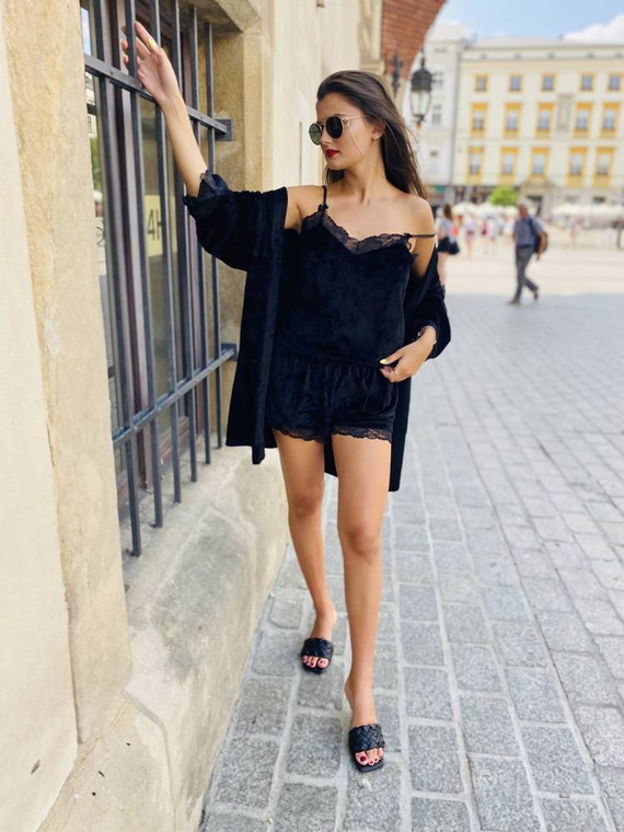 613 Milagros Piżama Damska Forex - czarny