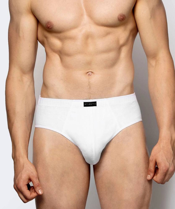 3BMP-006 A'3 Slipy męskie Atlantic biały-szary-grafitowy