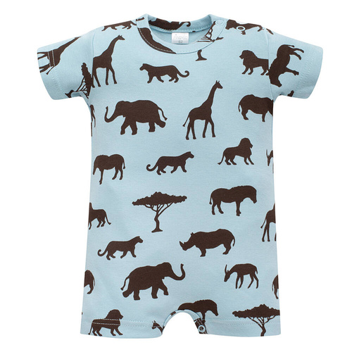 Safari Rampers niemowlęcy Pinokio - afryka niebieski