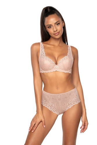 M-3824/22 Natalie Biustonosz full cup usztywnianyMat różowy pudrowy