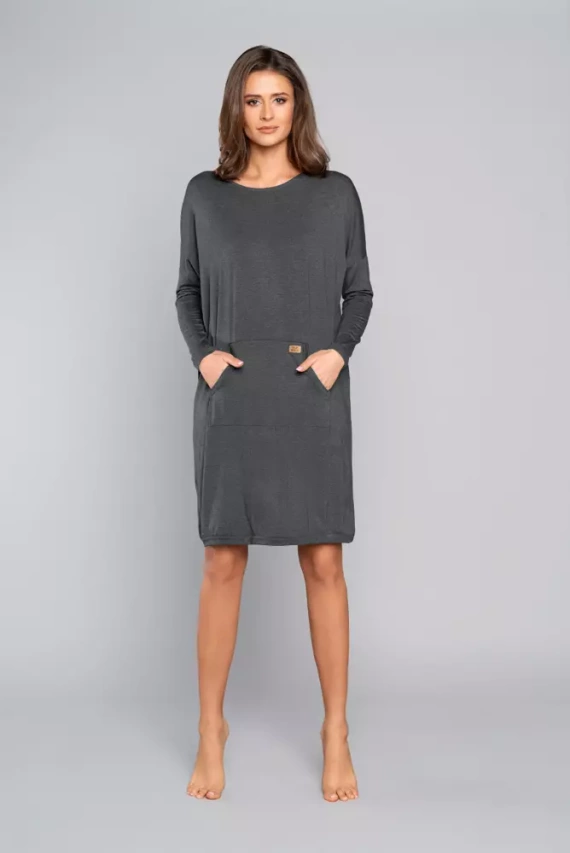 Tirana Tunika damska i ciążowa Italian Fashion- granat 