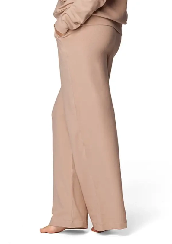 DK-K-B8 Spodnie dresowe Dkaren - beżowe 