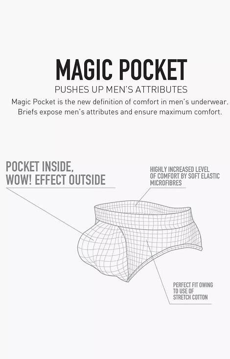 BMP-1581 Slipy męskie Magic Pocket Atlantic -czarny