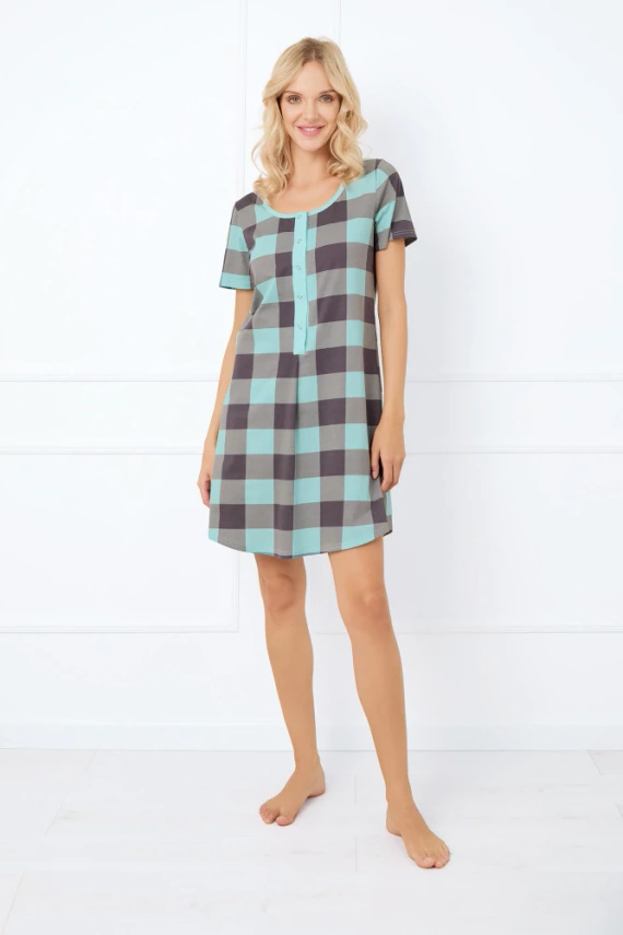 Sandra koszula nocna i do karmienia, krótki rękaw Italian Fashion