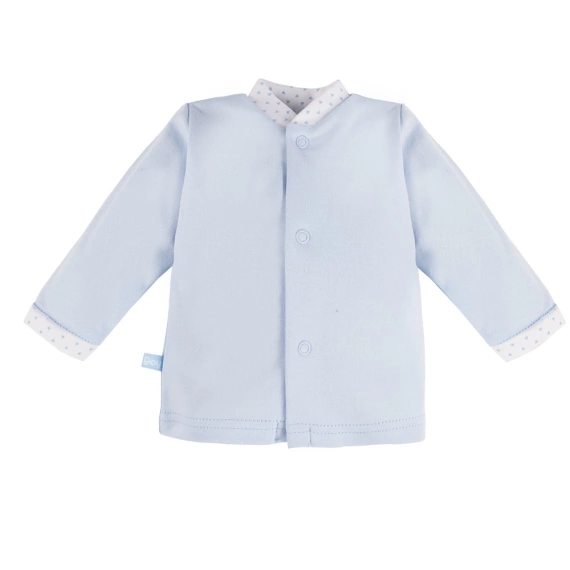 Kaftanik bawełniany "NEWBORN" Eevi- niebieski