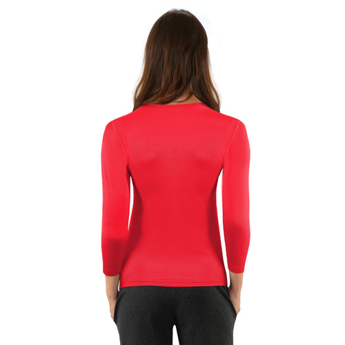 Luisa Bluzka damska długi rękaw Sesto Senzo cayenne