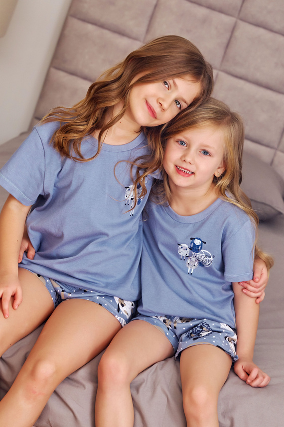 7208 Piżama dziecięca Unisex Doctor Nap - sheep (niebieski)