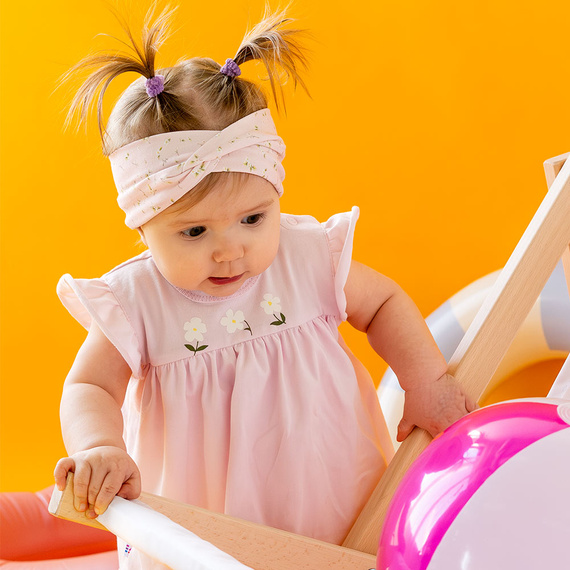 Meadow Sukienko-body z krótkim rękawem Eevi - różowy