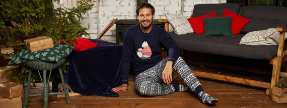 Arktyka Piżama Męska Italian Fashion -  granatowy