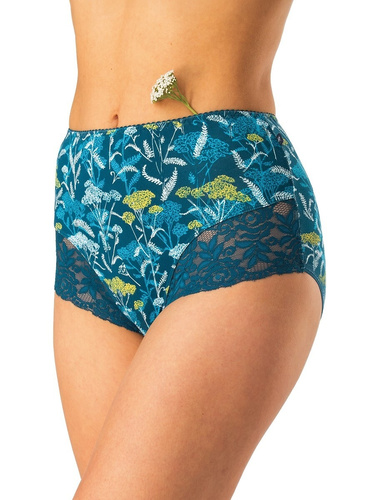 Figi damskie Key LPF 577 niebieski– bawełna, komfortowe, 2 sztuki w opakowaniu