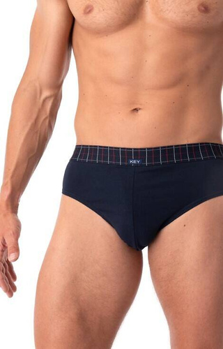 MPP 407 B25 Slipy męskie 2-pak Key - granatowy-szary