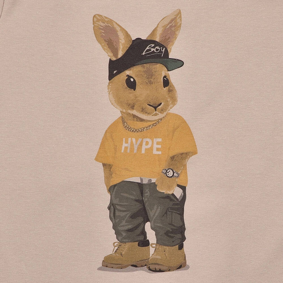 KAR-2004/BEZ T-shirt dla chłopca Lagarto Verde beżowy