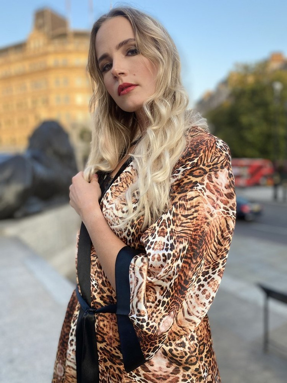 417 Valentina szlafrok damski Forex - beżowy