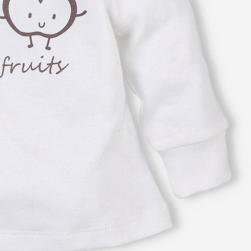 ABN-5301/ECR Happy Apples Bluzka z bawełny organicznej Nini ecru