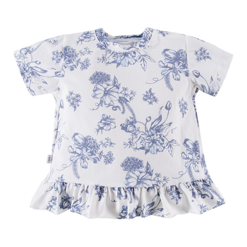 Botanic Bluzka z krótkim rękawem Eevi- biały