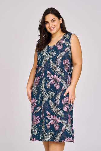 3169 Helen Koszula nocna Taro-granatowy