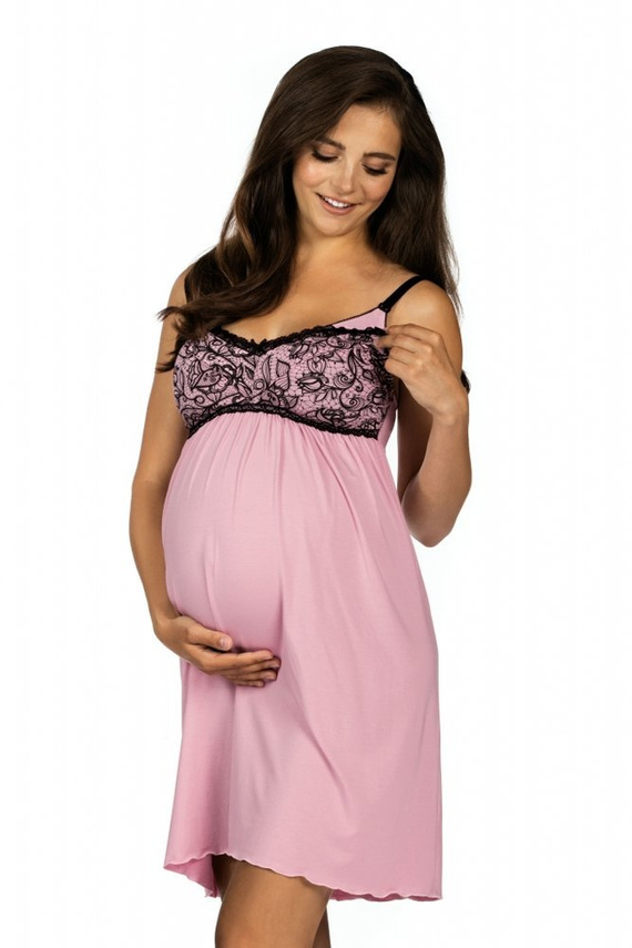 3007 MK Koszula Nocna dla kobiet w ciąży i karmiących Lupoline