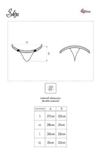 Shizu LC 6052 Figi damskie LivCo Corsetti Fashion biały