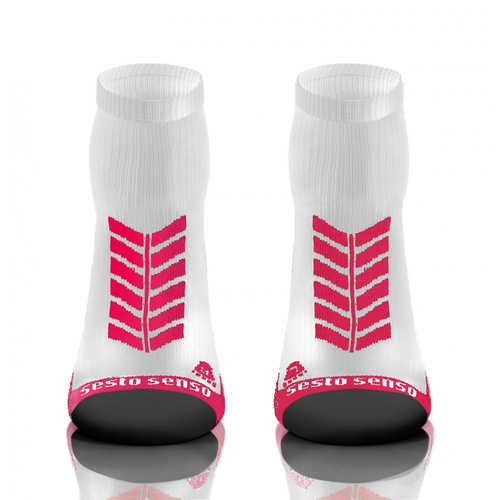 Sport Socks Skarpety sportowe Sesto Senso biały-różowy 