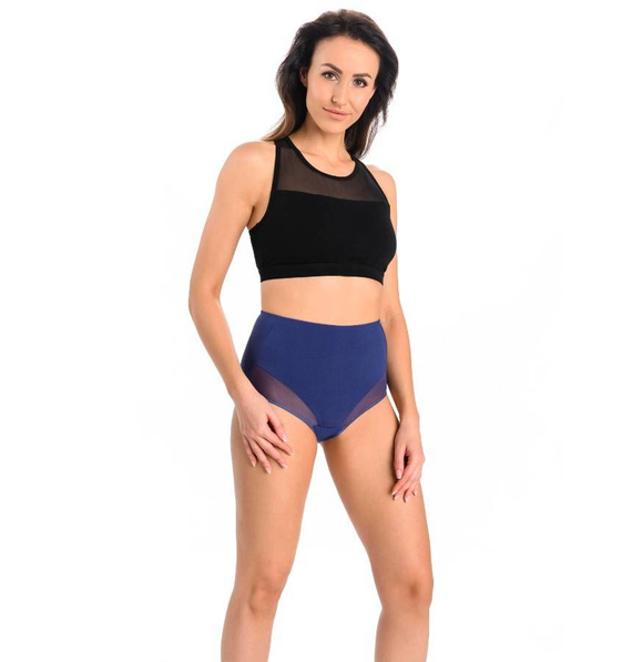 1123-3 Filly 3-Pak Figi z wysokim stanem Teyli -  czarny/jeans/czerwony