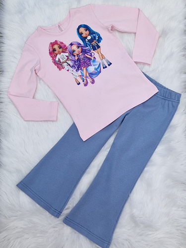 Laleczki Bluzka długi rękaw Bambarillo jasny róż