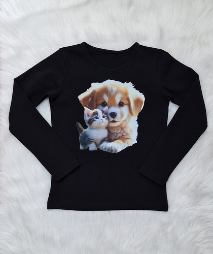 Friends Bluzka dziecięca Bambarillo czarny– jersey | Wygoda i styl