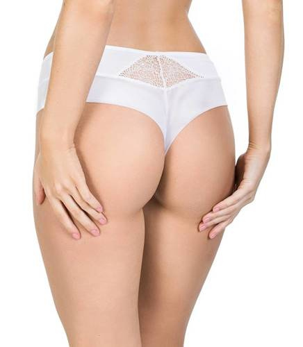 19056 Dots Figi damskie brazyliany Mediolano biały