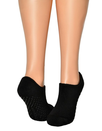 Stopki damskie Frotte gładkie ABS art.132 Steven - szary melanż