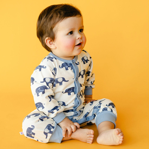 Elephant Pajac bez stópek Eevi - ecru