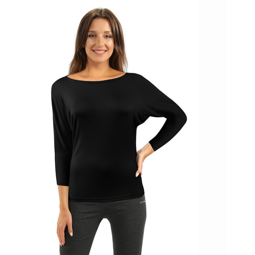 Andrea Bluzka damska kimono Sesto Senso czarny