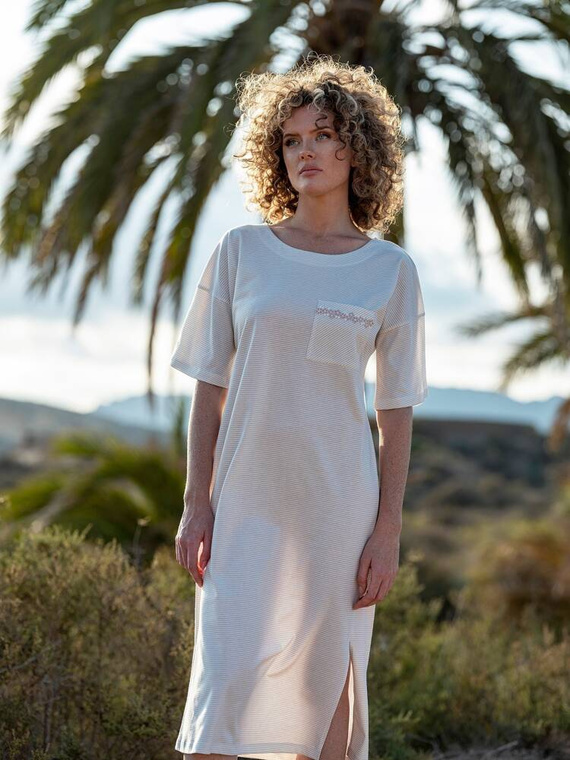 234  Koszula Nocna Cana -beżowy