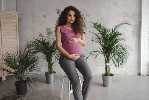 Milk Top koszulka ciążowa i do karmienia Milk&Love rose brown