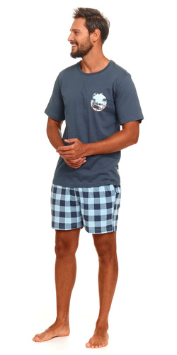 4416 Piżama Męska Doctor Nap - deep blue