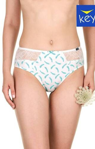 LPC 971 A22 Figi damskie Key miętowy-biały