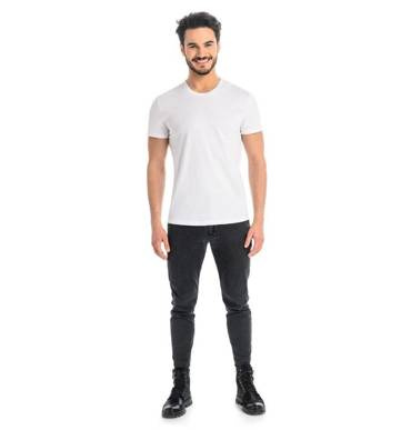 1502 Luca T-Shirt Męski Bawełniany Teyli - biały