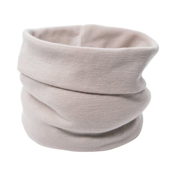 Komin dziecięcy Eevi z wełny merino – beżowy, miękki i oddychający