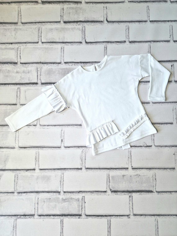 Laura bluzka z długim rękawem Bambarillo biały