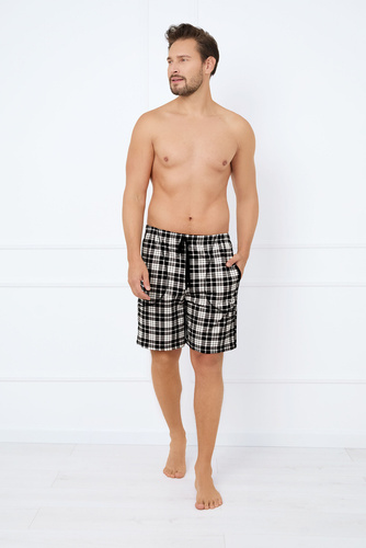 Klark Spodnie piżamowe męskie, krótkie Italian Fashion - druk